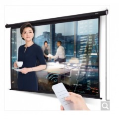 得力(deli) 遙控電動投影幕布投影布 公用家用投影儀幕布 120英寸16:10標配遙控器 50443