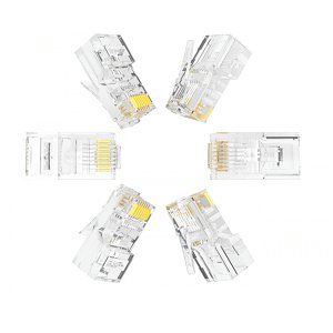超五類水晶頭 超5類RJ45網(wǎng)絡(luò)水晶頭 8P8C電腦網(wǎng)線接頭 Cat5e水晶頭 100個(gè)WL-5100