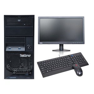 聯(lián)想（Lenovo） TS250 服務(wù)器 塔式服務(wù)器 服務(wù)器主機(jī) E3-1225v6+19.5顯示器 8G內(nèi)存丨2x1T硬盤丨RAID1