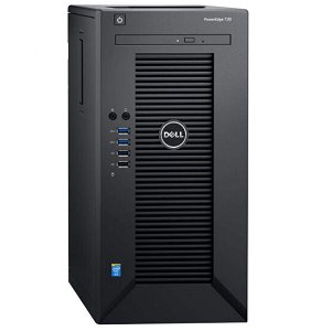 戴爾（DELL）T30小型塔式服務器主機 臺式電腦整機箱 支持WIN7 至強E3-1225V5加配128G固態(tài)系統(tǒng)盤 16G內存/3*1T硬盤