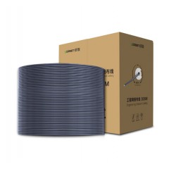 超五類(lèi)網(wǎng)線【工程版0.5mm純銅線芯】CAT5e超5類(lèi)8芯雙絞箱線 家裝寬帶非屏蔽監(jiān)控305米 60547