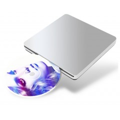 吸入式USB3.0外置DVD刻錄機(jī) 蘋果MAC臺(tái)式聯(lián)想筆記本電腦外接移動(dòng)光驅(qū) 吸入式USB2.0【星光銀】