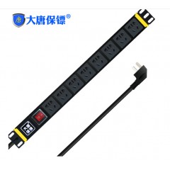 大唐保鏢 pdu機(jī)柜插座 開關(guān)8位10A 電源插排
