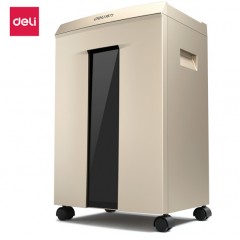 得力(deli)長時(shí)間高端辦公商用碎紙機(jī) 5級(jí)保密大容量文件粉碎機(jī) 可碎紙/卡/光盤